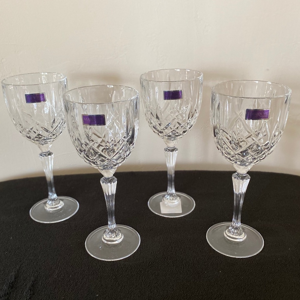 ** NEW **  Marquis by Waterford Set of 4 Markham White Wine Set